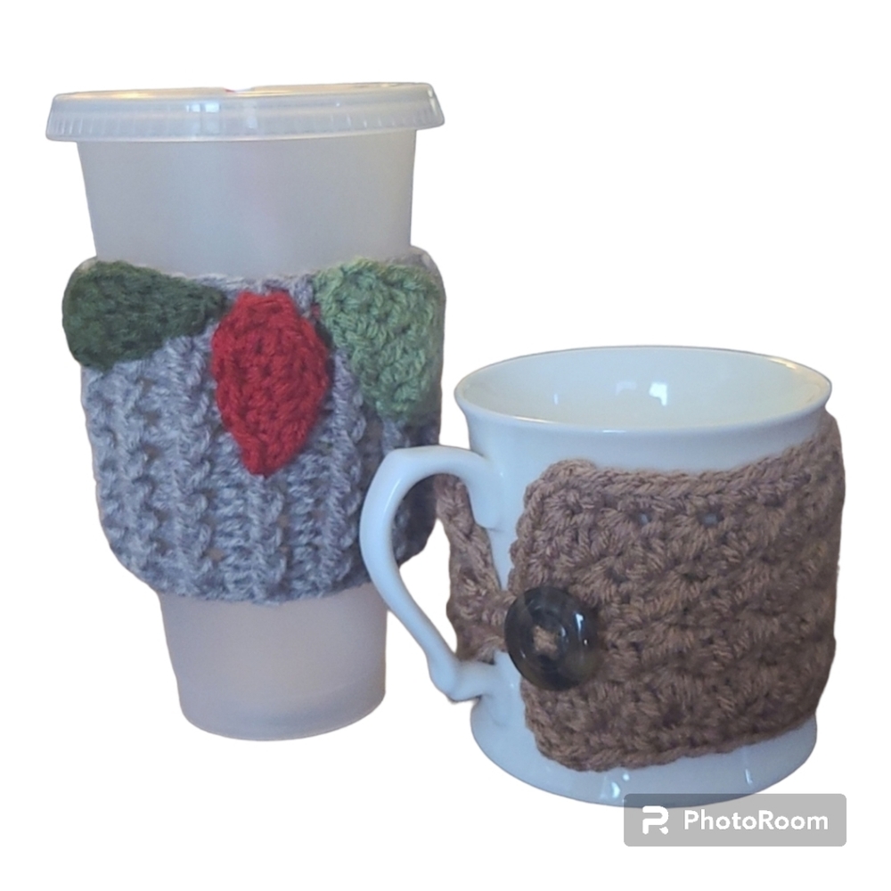 Button and Leaf Fall Cup & Mug Cozies